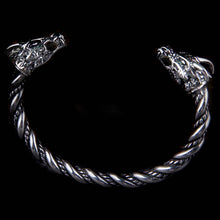 Load image into Gallery viewer, Nidhogg Dragon Head Arm Ring Torc Bracelet