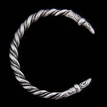 Load image into Gallery viewer, Nordic Viking Raven Arm Ring Torc Bracelet