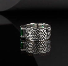 Load image into Gallery viewer, Handmade Sterling Silver Norse Ring | Authentic Viking Ornamentation