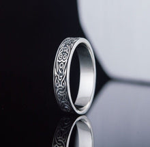 Load image into Gallery viewer, Ornament Style Ring Sterling Silver Handmade Ring
