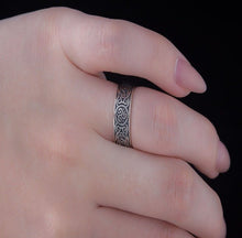Load image into Gallery viewer, Ornament Style Ring Sterling Silver Handmade Ring