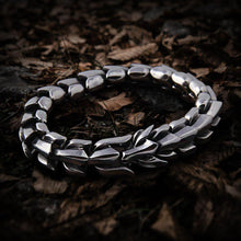 Load image into Gallery viewer, Ouroboros Jormungandr Viking Infinity Bracelet