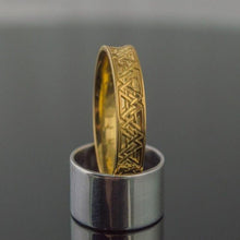Load image into Gallery viewer, 14K Gold Valknut Ring | Handcrafted Viking Age Jewelry