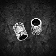 Load image into Gallery viewer, Set of 3 Viking Valknut Beard Beads