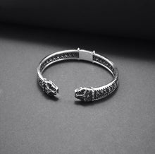 Load image into Gallery viewer, Silver Viking Jormungandr Bracelet