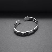 Load image into Gallery viewer, Silver Viking Jormungandr Bracelet
