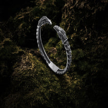 Load image into Gallery viewer, Silver Viking Odins Ravens Bracelet