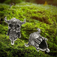 Load image into Gallery viewer, Skull Viking Warrior Beard Beads