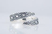 Load image into Gallery viewer, Snake Style Ring with Geometry Ornament Sterling Silver Ring