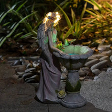 Load image into Gallery viewer, Solar Garden Angel Statue - Angel