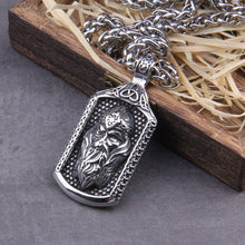 Load image into Gallery viewer, Stainless Steel Viking Odin Frame Necklace