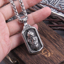 Load image into Gallery viewer, Stainless Steel Viking Odin Frame Necklace