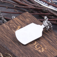 Load image into Gallery viewer, Stainless Steel Viking Odin Frame Necklace
