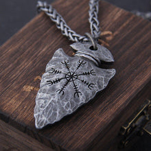 Load image into Gallery viewer, The Helm of Awe Viking Necklace