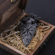 Load image into Gallery viewer, The Helm of Awe Viking Necklace