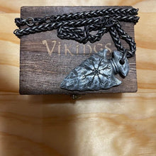 Load image into Gallery viewer, The Helm of Awe Viking Necklace