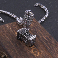 Load image into Gallery viewer, Thor’s Hammer of Destruction Rugged Pendant Necklace