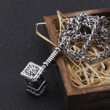 Load image into Gallery viewer, Thor’s Hammer of Destruction Rugged Pendant Necklace