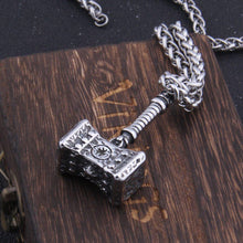 Load image into Gallery viewer, Thor’s Hammer of Destruction Rugged Pendant Necklace