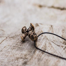 Load image into Gallery viewer, Bronze Thor's Hammer Pendant | Mjolnir, Olaf Cross or Wolf Cross Combo