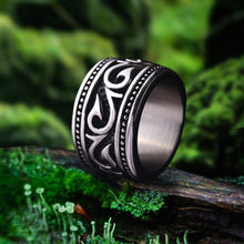 Load image into Gallery viewer, Titanium Steel Wide Nordic Viking Ring