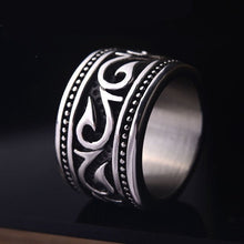 Load image into Gallery viewer, Titanium Steel Wide Nordic Viking Ring