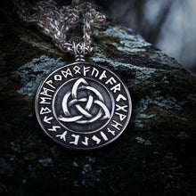 Load image into Gallery viewer, Triquetra Futhark Rune Eternity Necklace
