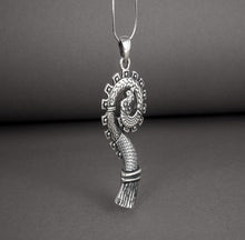 Load image into Gallery viewer, Unique 925 silver Pendant The bow of Drakkar, handcrafted Norse jewelry