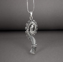 Load image into Gallery viewer, Unique 925 silver Pendant The bow of Drakkar, handcrafted Norse jewelry
