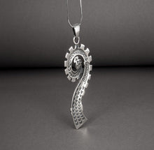 Load image into Gallery viewer, Unique 925 silver Pendant The bow of Drakkar, handcrafted Norse jewelry