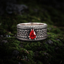 Load image into Gallery viewer, Unique sterling silver Viking jewelry with Triquetra symbol and unique ancient ornament, handcrafted jewelry