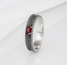 Load image into Gallery viewer, Unique sterling silver Viking jewelry with Triquetra symbol and unique ancient ornament, handcrafted jewelry