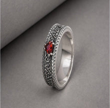 Load image into Gallery viewer, Unique sterling silver Viking jewelry with Triquetra symbol and unique ancient ornament, handcrafted jewelry