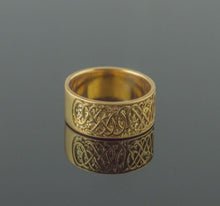 Load image into Gallery viewer, Viking Urnes Ring in 14K/18K Gold | Handcrafted Historical Jewelry