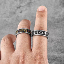 Load image into Gallery viewer, Viking Norse Futhark Ring