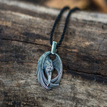 Load image into Gallery viewer, Viking Raven Necklace