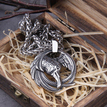 Load image into Gallery viewer, Viking Raven Necklace