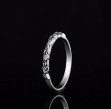 Load image into Gallery viewer, Sterling Silver Viking Raven Ring | Customizable Size