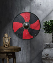 Load image into Gallery viewer, Viking Shield - Handmade Wooden Shield