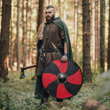 Load image into Gallery viewer, Viking Shield - Handmade Wooden Shield