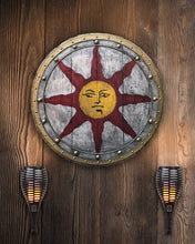 Load image into Gallery viewer, Viking Shield with Sun Symbol