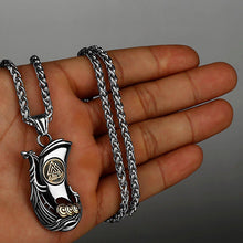 Load image into Gallery viewer, Viking Valknut Longboat Pendant Necklace