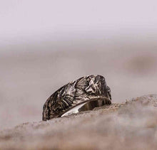 Load image into Gallery viewer, Wolf Ornament Ring | Handmade Sterling Silver | Norse Jewelry