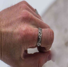 Load image into Gallery viewer, Wolf Ornament Ring | Handmade Sterling Silver | Norse Jewelry