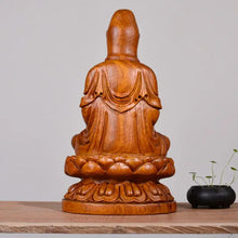 Load image into Gallery viewer, Wooden Buddha Statue