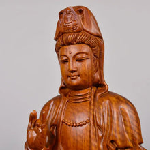 Load image into Gallery viewer, Wooden Buddha Statue