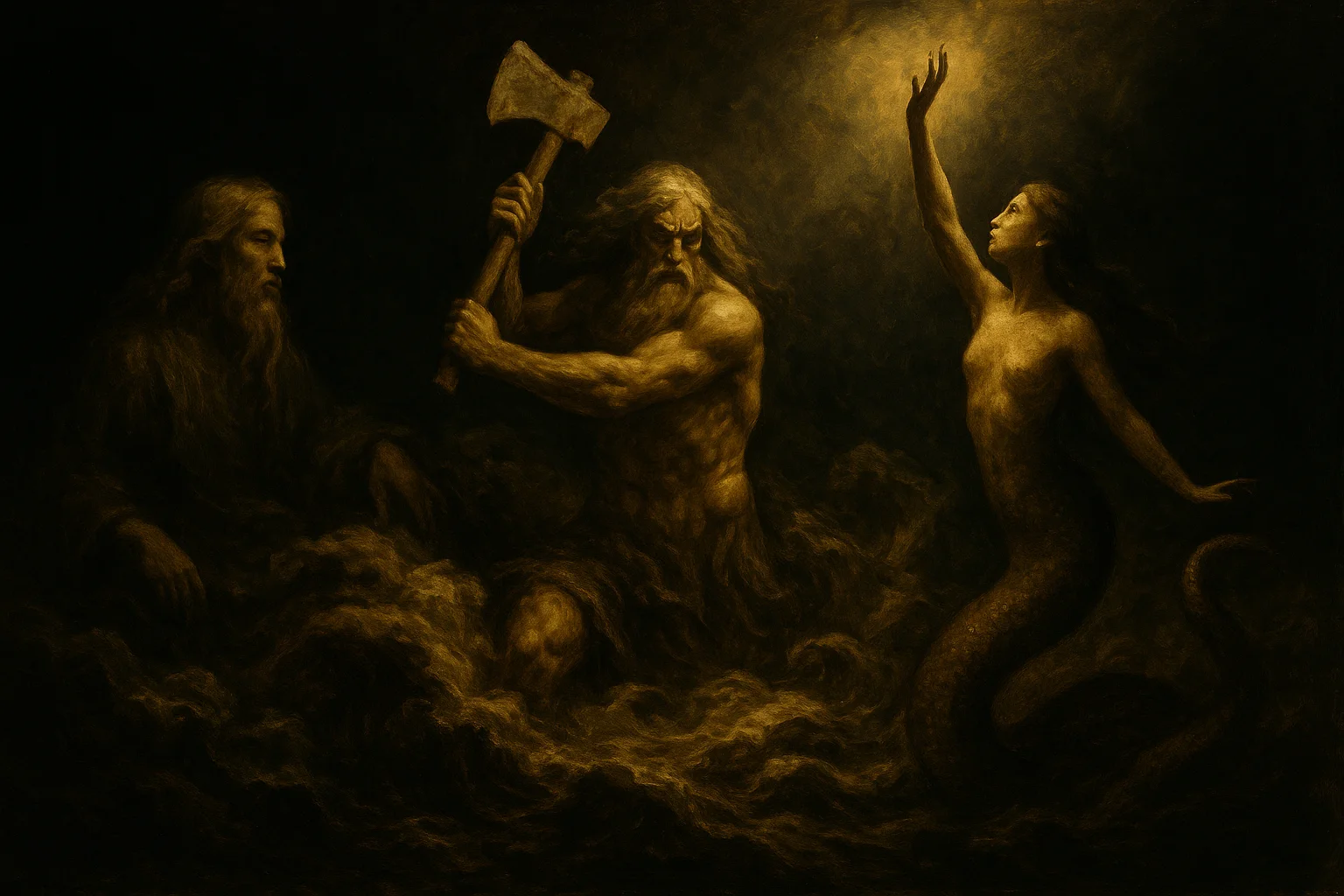 Illustration: Creation: Pangu, Nüwa, and the Ordering of Chaos