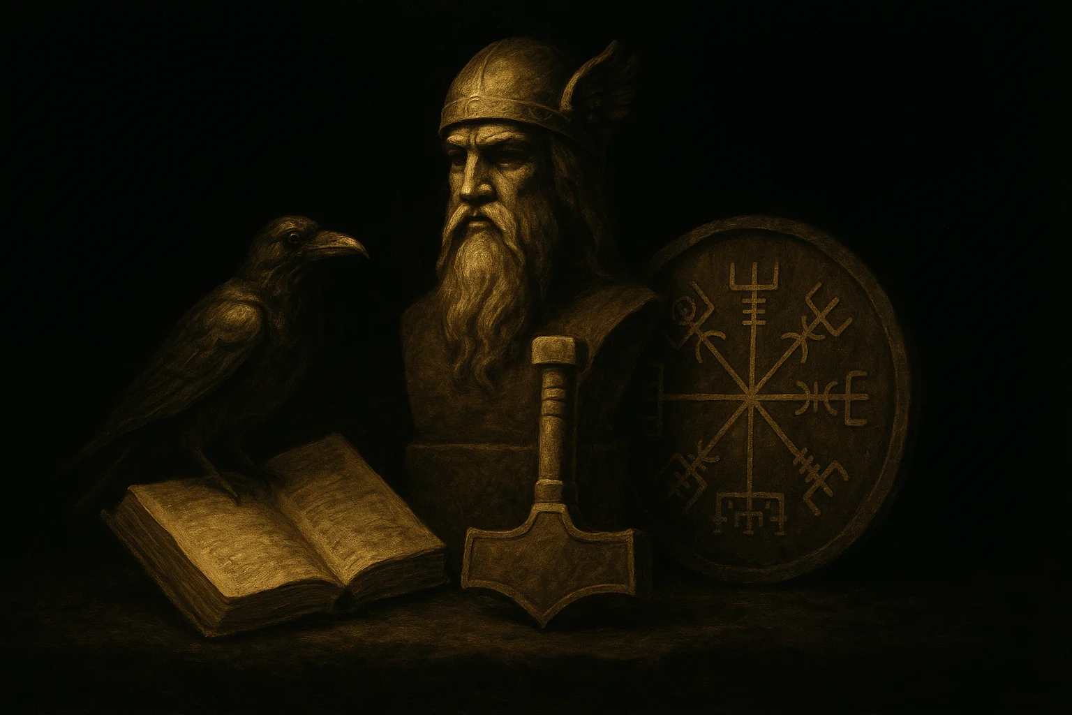 Illustration: The Historical Norse Religion They Draw From