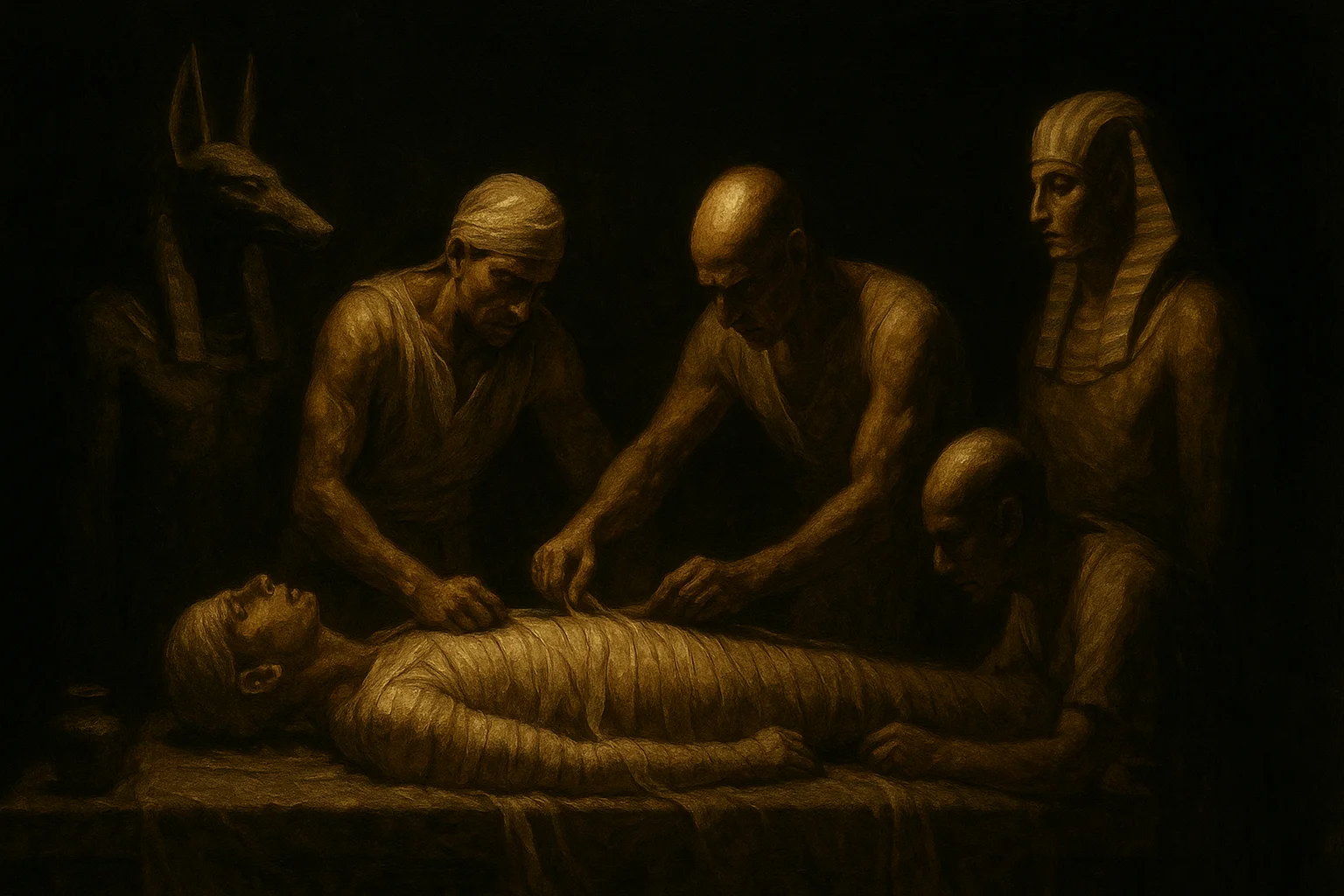 Illustration: The 70-Day Process: What the Embalmers Did