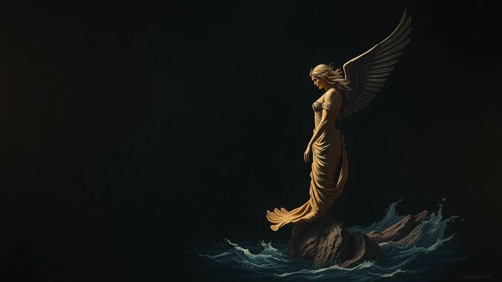 Illustration: The Greek siren: bird-woman, not fish-tail